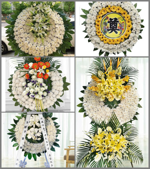 安徽阜阳市颍东区老庙镇马圩村花圈速递